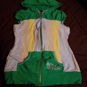 Rocawear super short sleeve shirt/sweat jacket